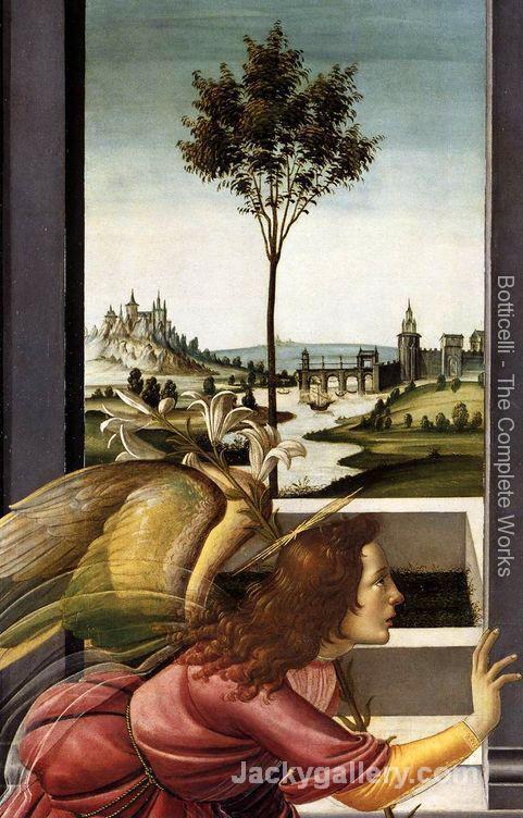 Cestello Annunciation (detail 1)-90 by Sandro Botticelli paintings reproduction